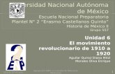 Unidad 6: Movimiento revolucionario 1910-1920
