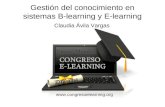 Ponencia gestión del conocimiento en sistemas e-learning y b-learning