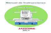 Manual de instrucciones mb 4 JANOME, maquinas bordadoras