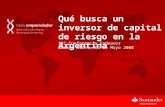 Qué busca un inversor de capital de riesgo en Argentina
