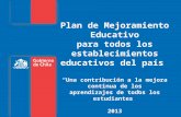 Plan de Mejoramiento Educativo 2013 Ricardo Villar