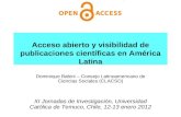 Acceso abierto y visibilidad de publicaciones científicas en América Latina