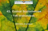 Euskal Soziometroa, Toki Erakundeak