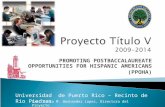 Presentación del Proyecto TíTulo V