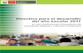 Directiva Desarrollo del año Escolar 2011
