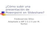 Publicando presentaciones de SlideShare en WordPress.com