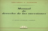 Manual de Derecho de Las Sucesiones - Eduardo Zannoni
