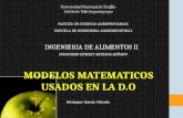 Modelos Matematicos Usados en La d.o - Kristoper Garcia Mendo
