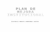 Plan de Mejora Institucional- Escuela d. Savio