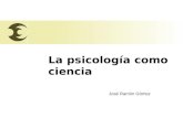 Psicología como ciencia