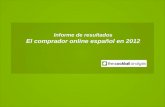 El comprador online español en 2012
