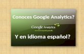 Google Analytics en Joomla, Google Analiytics Español