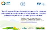 Las innovaciones tecnológicas en la cadena del algodón, mejoramiento-agricultura familiar y desafíos para los países productores.