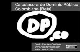 Calculadora de dominio público colombiana