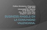 Business angels en la Comunidad Valenciana