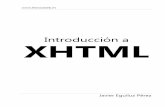 Introduccion a  XTHML