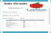 2do Grado - Bimestre 4 (2012-2013)