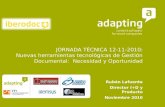 Jornada Tecnica Nuevas Herramientas Tecnologicas de Gestion Documental