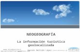 NEOGEOGRAFÍA: la información turística geolocalizada