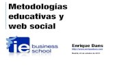 Metodologías educativas y web social