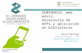 Web móvil - Seminario Jornadas Valencianas Documentación 2013