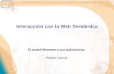 Interacción con la Web Semántica mediante Rhizomer