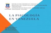 La Psicología en Venezuela
