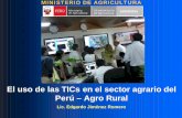 El uso de las TICs en el sector agrario del Perú – Agro Rural
