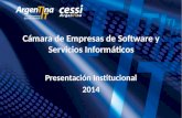 Presentación de Mercados Externos 2014 | CESSI ArgenTIna