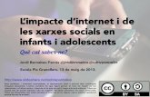 L’impacte d’internet i de les xarxes socials en infants i adolescents