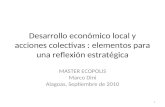 Desarrollo económico local y acciones colectivas
