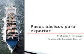 pasos basicos para la exportacion - peru