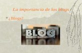 La importancia de los blogs