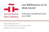 Instituto Cervantes - Las Bibliotecas en la Web Social