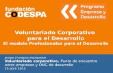 Voluntariado Corporativo para el Desarrollo en la jornada de In GoodCompanies