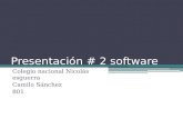presentacion # 2 software