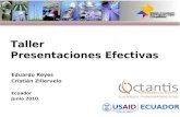 EmprendEcuador - Taller Presentaciones Efectivas