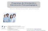 Programas de orientación e intervención psicopedagógica
