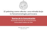 Priming como efecto - PhD UC Chile