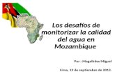 Los desafíos de monitorizar la calidad del agua en Mozambique