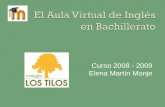 El Aula Virtual de Inglés en Bachillerato
