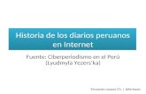 Historia de los diarios peruanos en internet