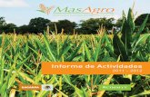 MasAgro Informe de actividades 2011-2012