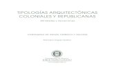 Tipología arquitetónicas coloniales republicanas Cartagena Indias