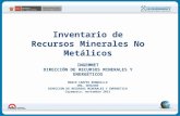 Inventario de Recursos Minerales No Metálico