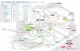 Plano bolsillo mapa metro Madrid
