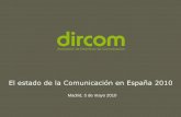Estado de la Comunicación en España 2010 (estudio de DIRCOM)