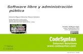 Software Libre y Administración Pública