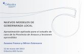Nuevos modelos de gobernanza local. Aproximación aplicada para el estudio de caso de la Provincia de Arauco (Chile) y lecciones aprendidas