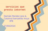 Servicios que presta internet